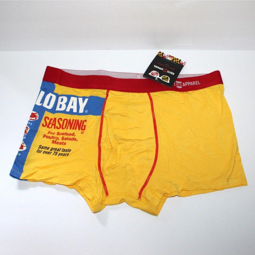 Route One Old Bay Seasoning Men’s Underwear XL Boxer Brief Baltimore MD yellow